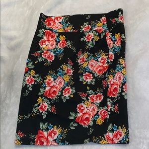 women’s flowered skirt